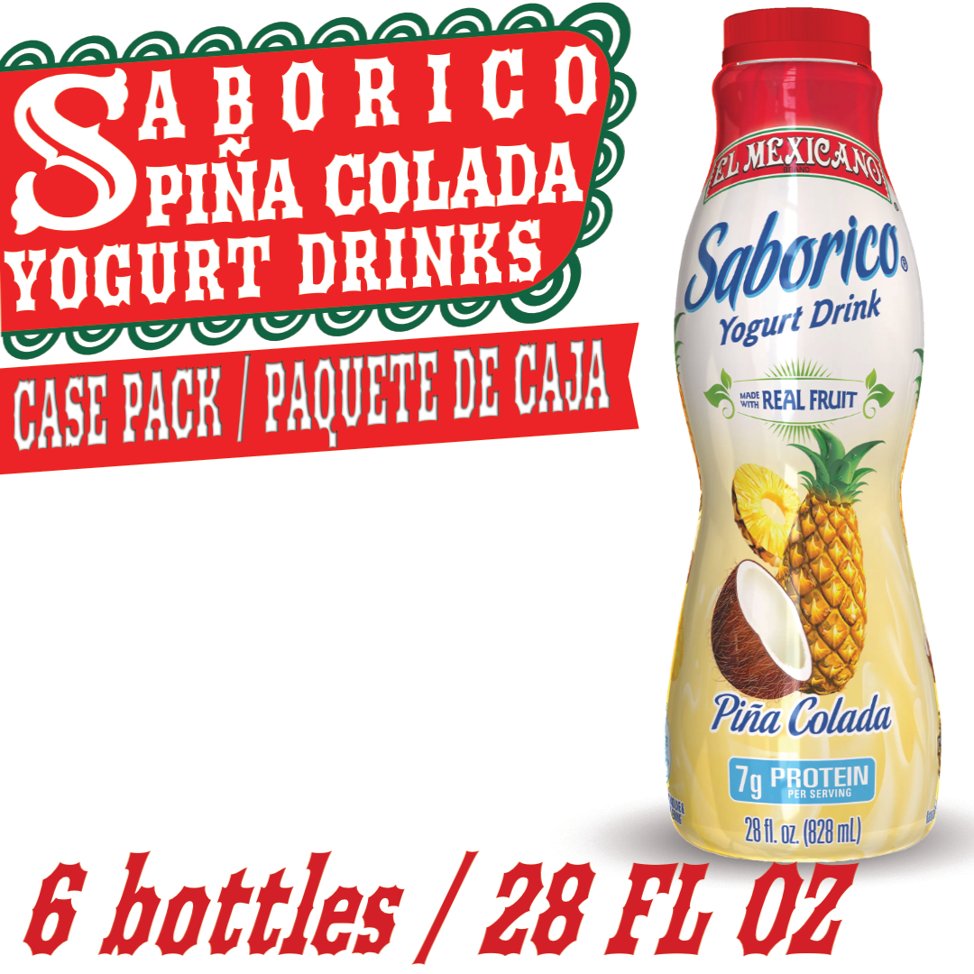 El Mexicano Saborico Piña Colada Yogurt 6 CT / 28 FL oz