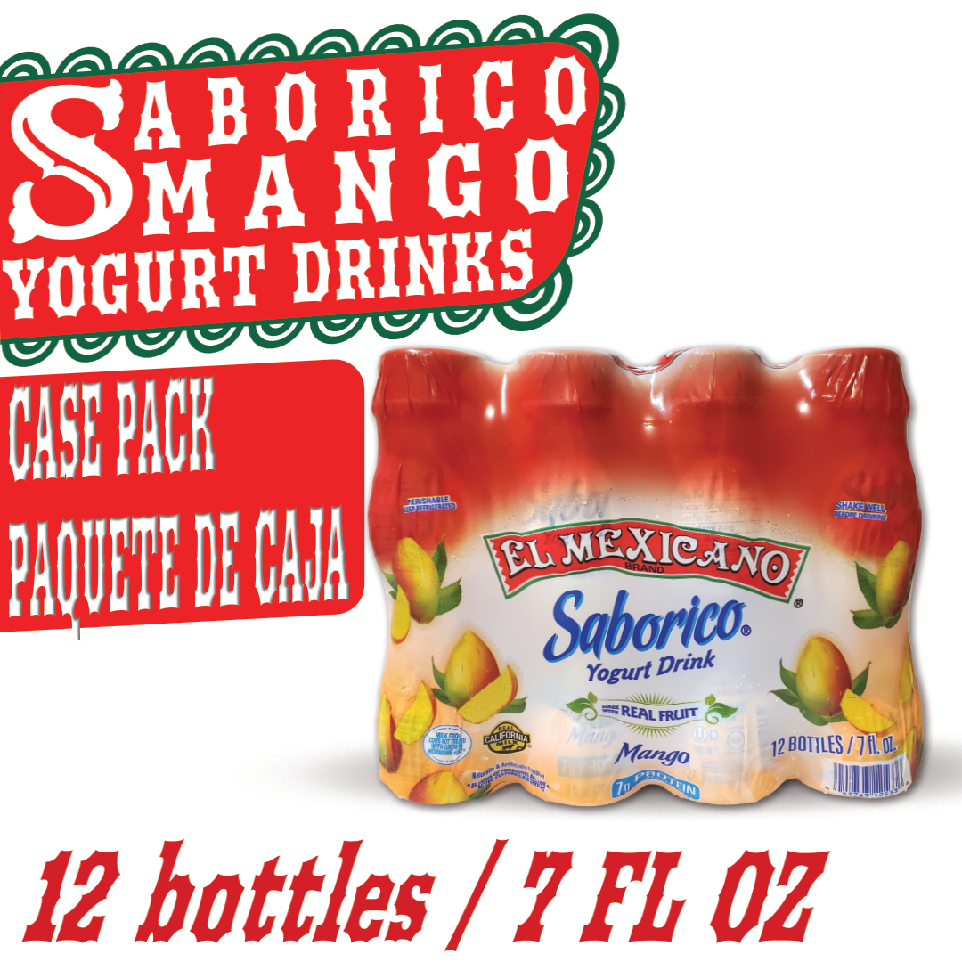 El Mexicano Saborico Mango Yogurt 12 CT / 7 FL oz