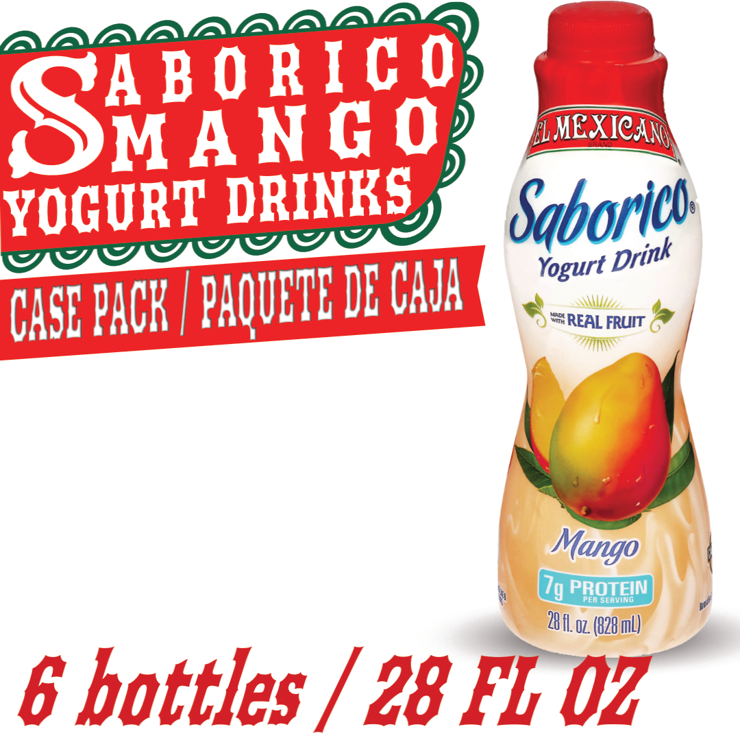 El Mexicano Saborico Mango Yogurt 6 CT / 28 FL oz