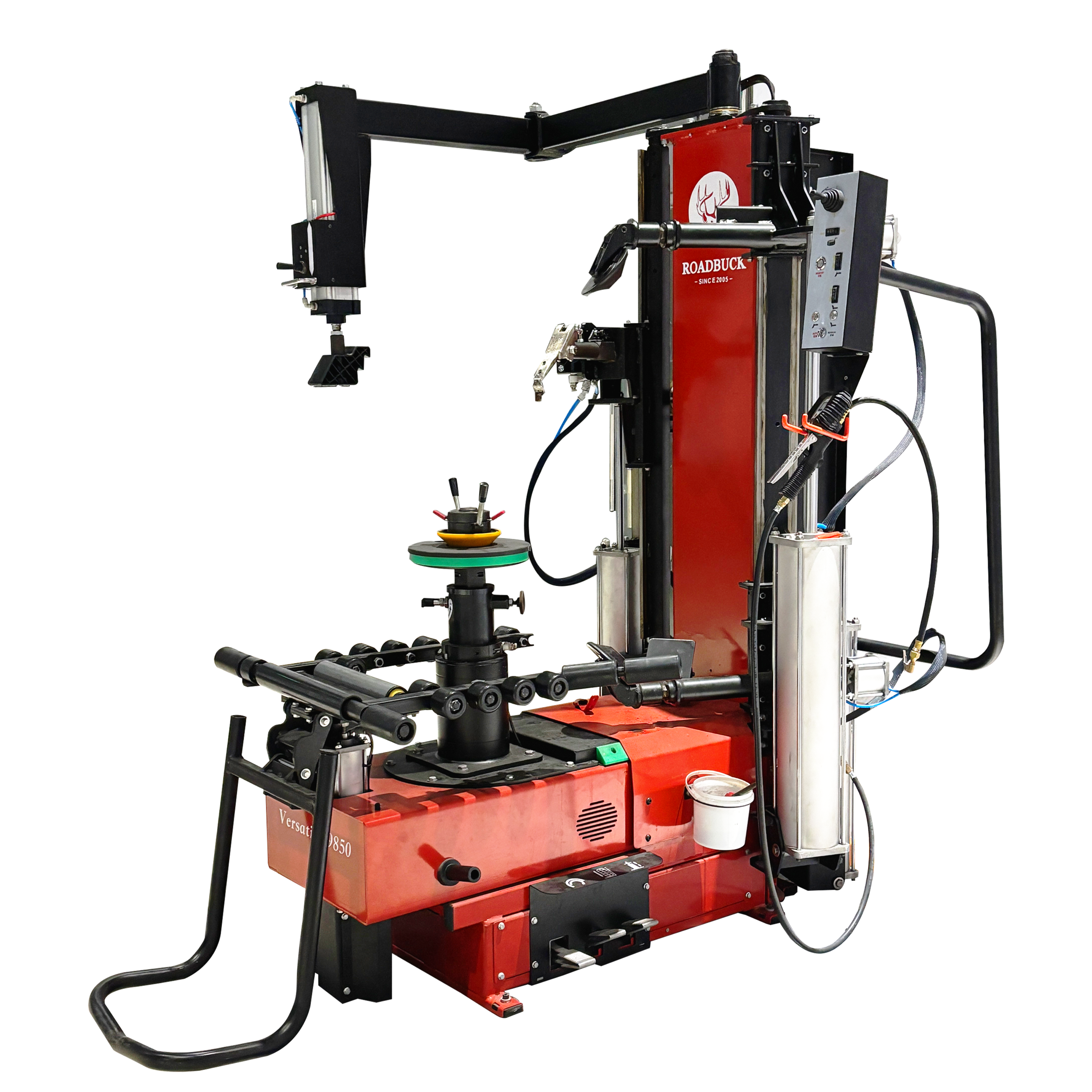 Flagship heavy-duty tyre changer for advanced tyre shops requiring maximum support and capability.