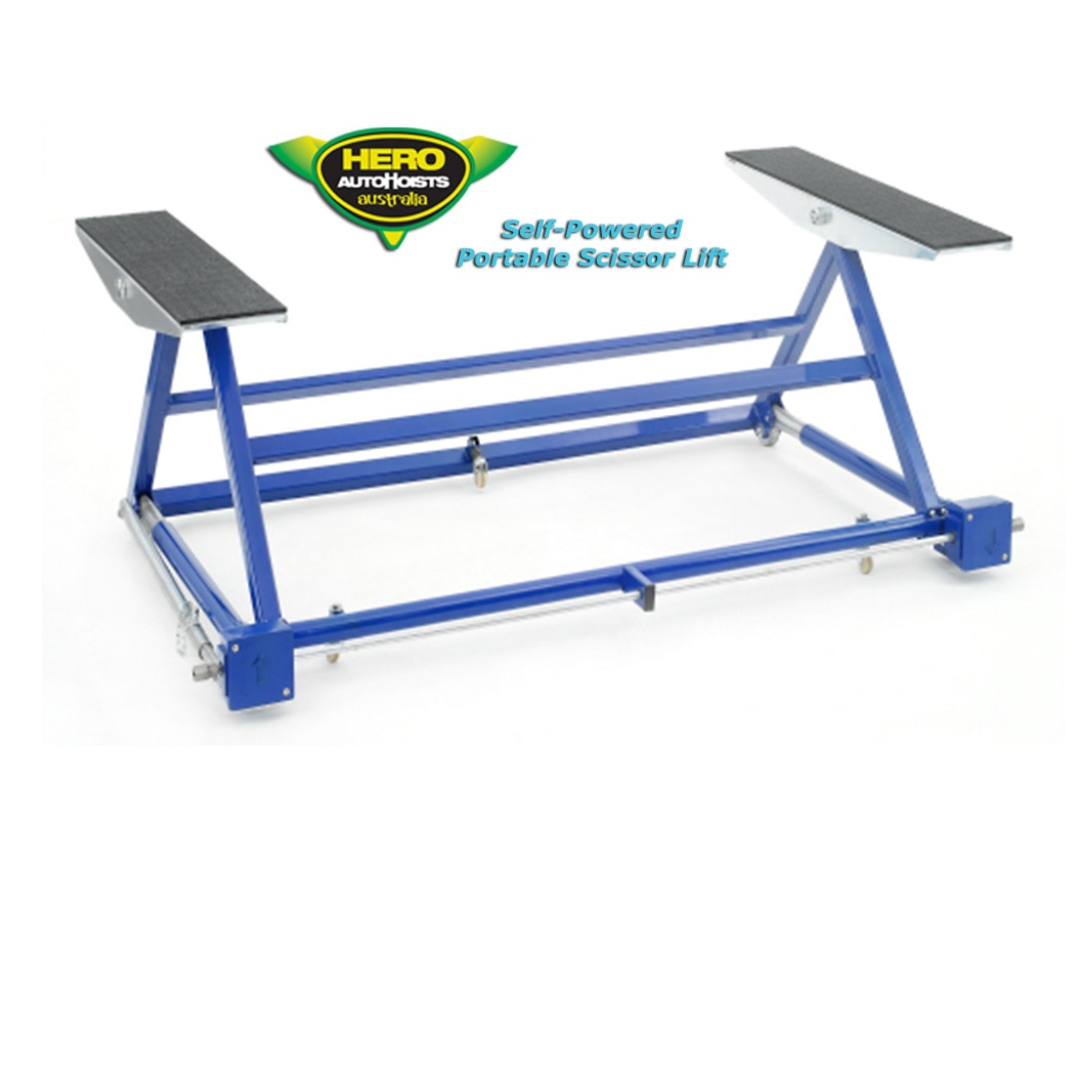 2.5T portable mini scissor lift for domestic and commercial service, detailing and compact workshop use.