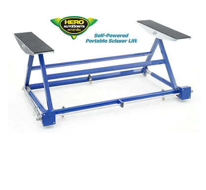 2.5T portable mini scissor lift for domestic and commercial service, detailing and compact workshop use.