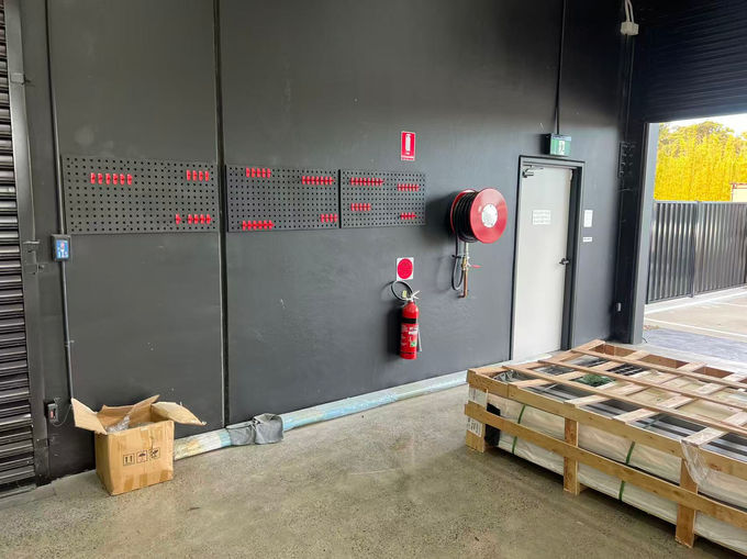 Workshop safety equipment and service area at BYD Nowra