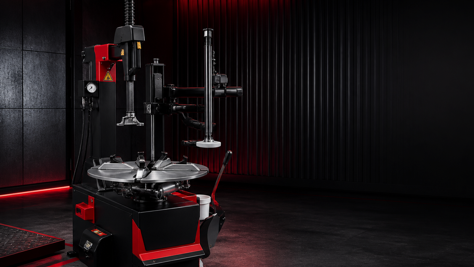 Tyre changers for workshop tyre fitting, low-profile tyres and professional wheel service applications.