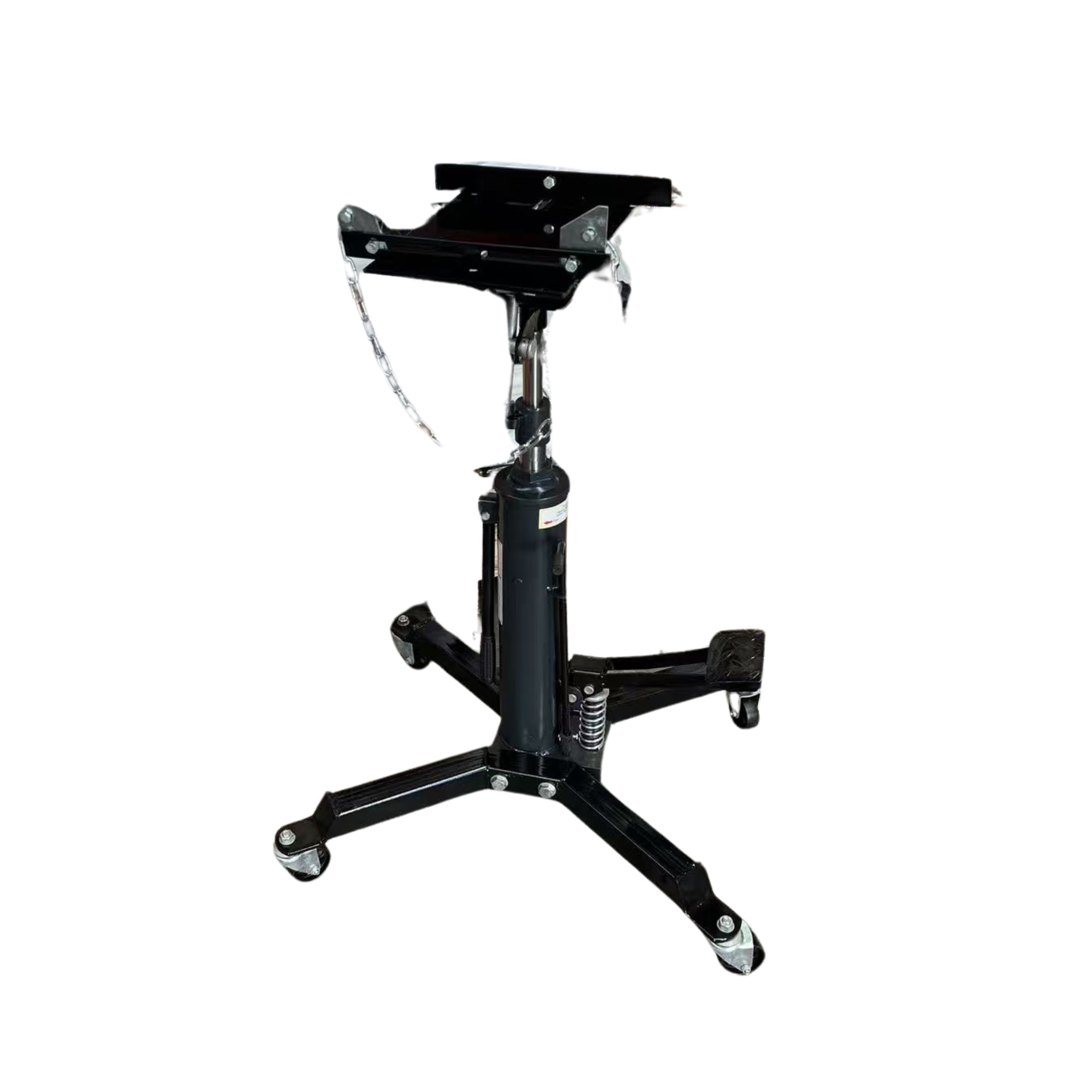 800kg heavy-duty transmission jack for larger gearbox and driveline service applications.
