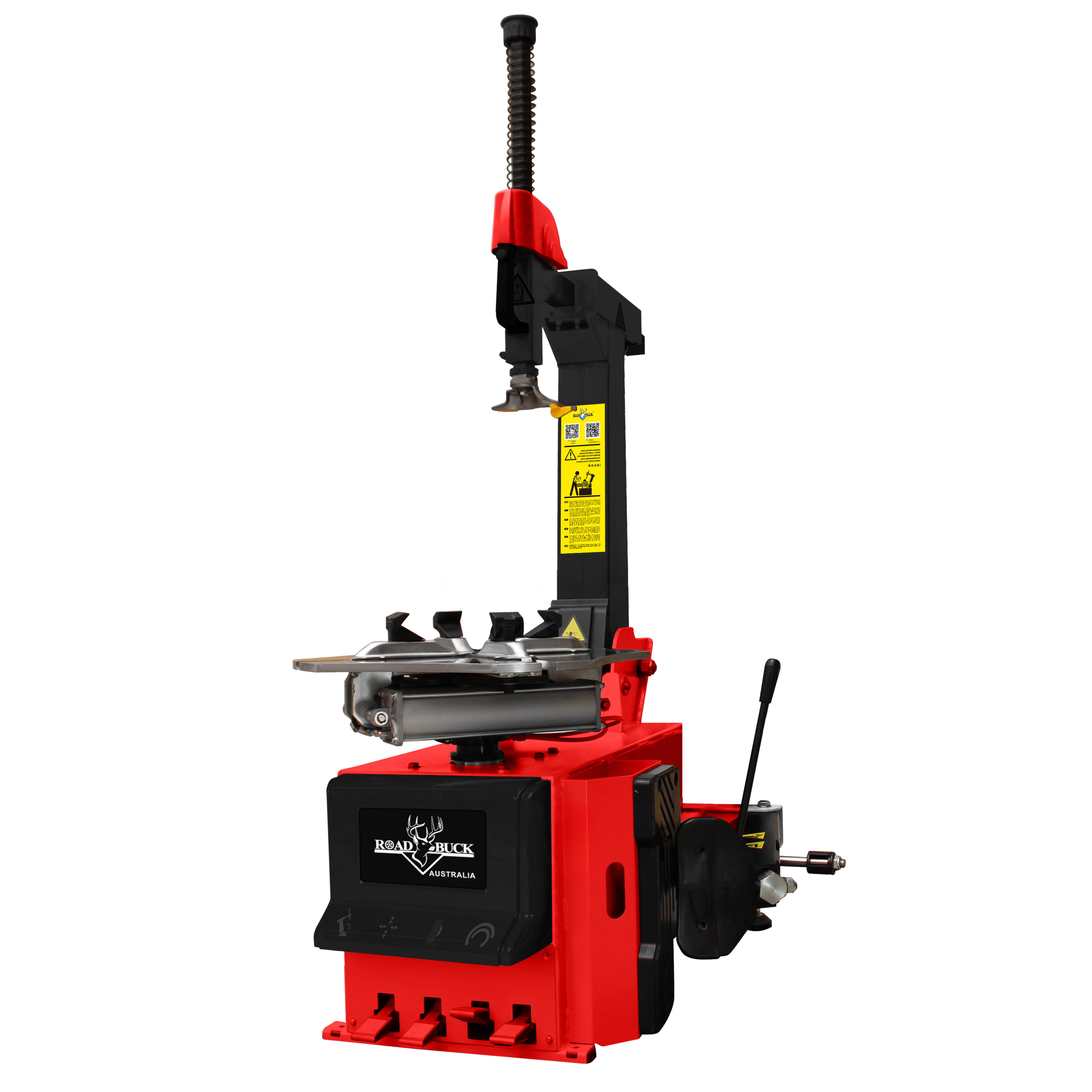 Tilt-back tyre changer for professional workshops needing faster arm positioning and daily tyre fitting workflow.
