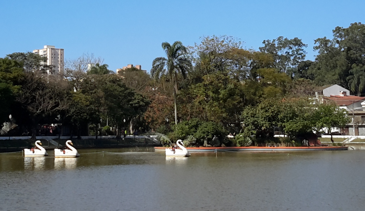 Paisagem do Lago dos Patos, em Guarulhos, registro de arquivo Paisagem do Lago dos Patos, em Guarulhos, registro de arquivo