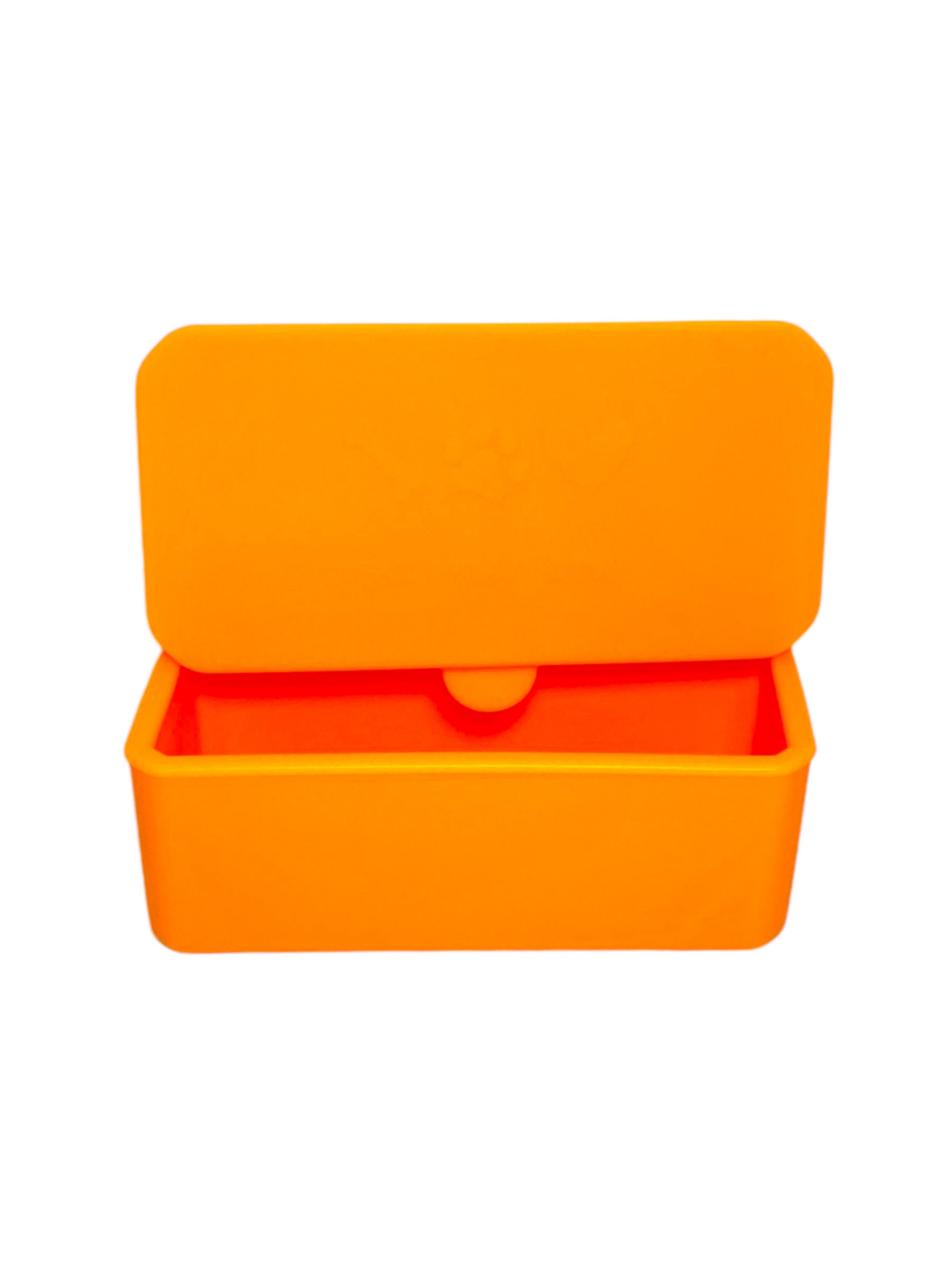 Contenedor rectangular naranja