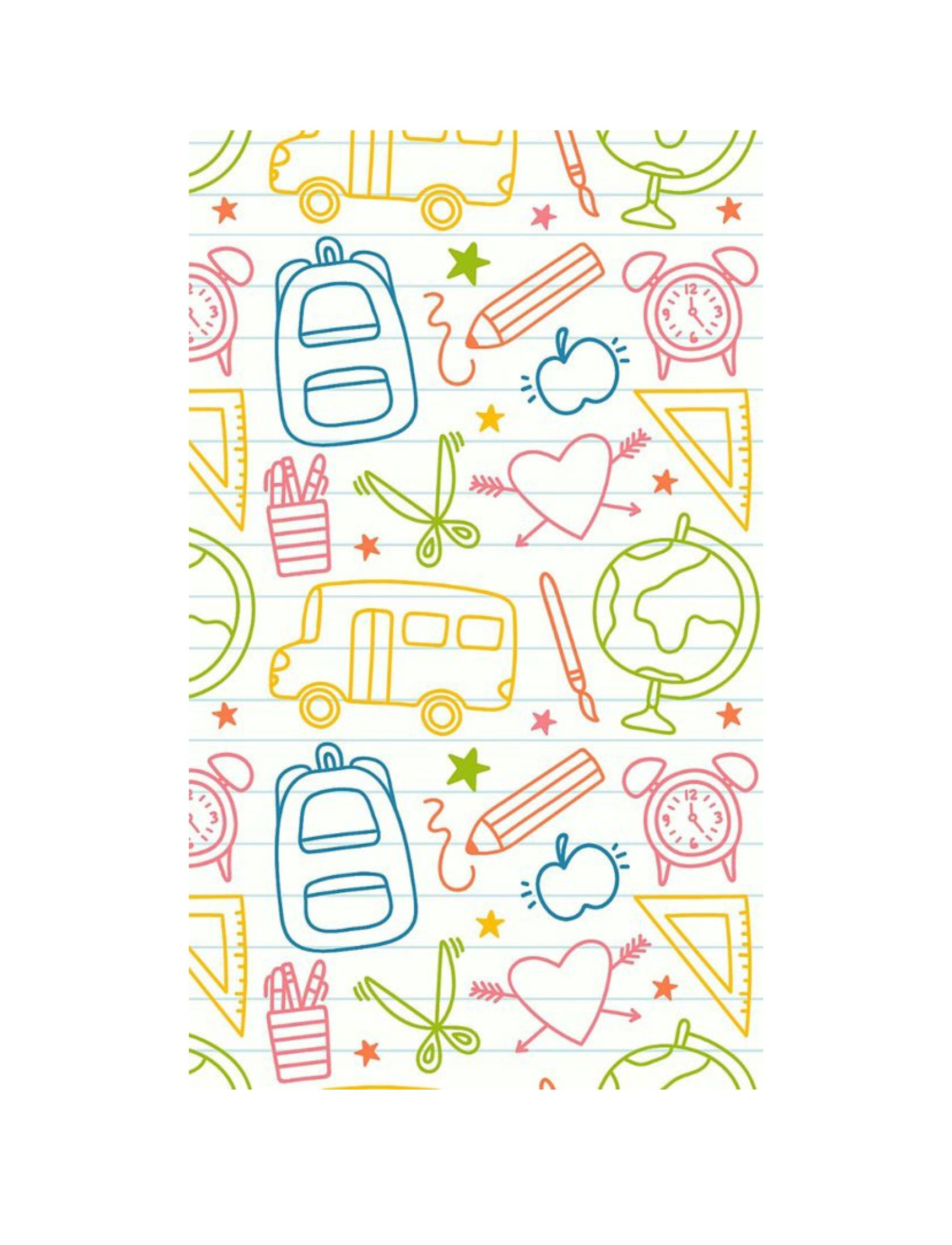 Papel alimenticio Back to School