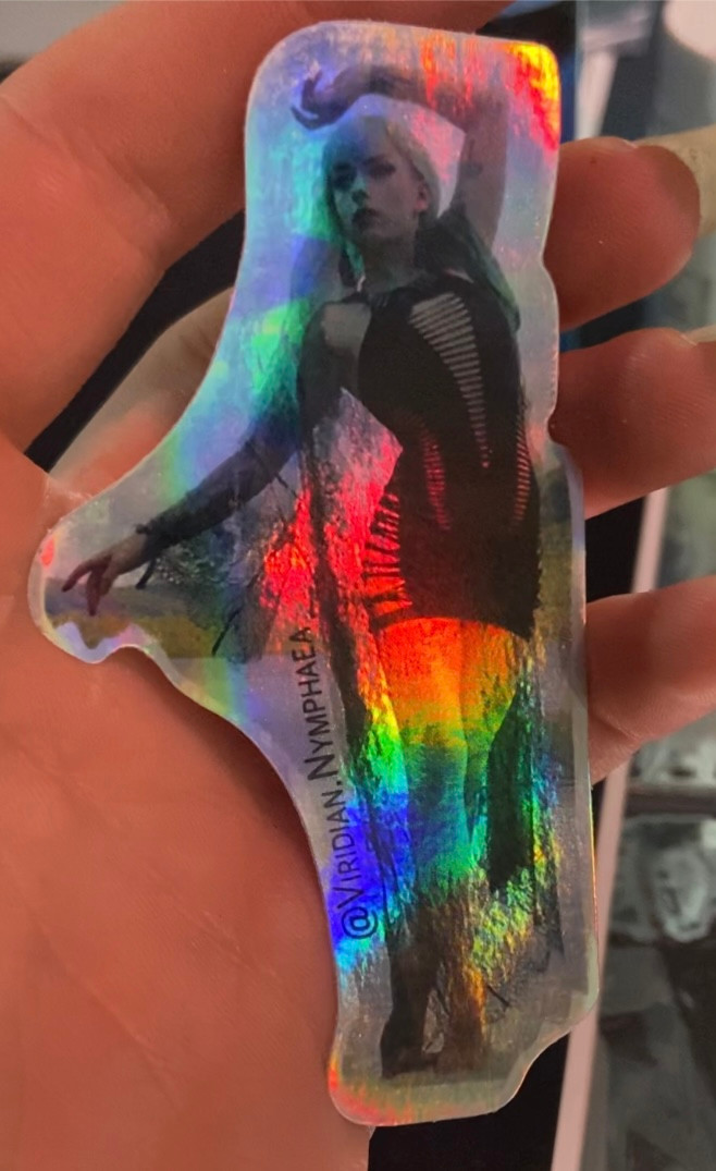 Thumbnail: 3 Holographic "Swamp Siren" Vinyl Stickers
