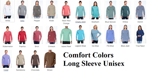 Comfort Colors Unisex Adult Long Sleeve 