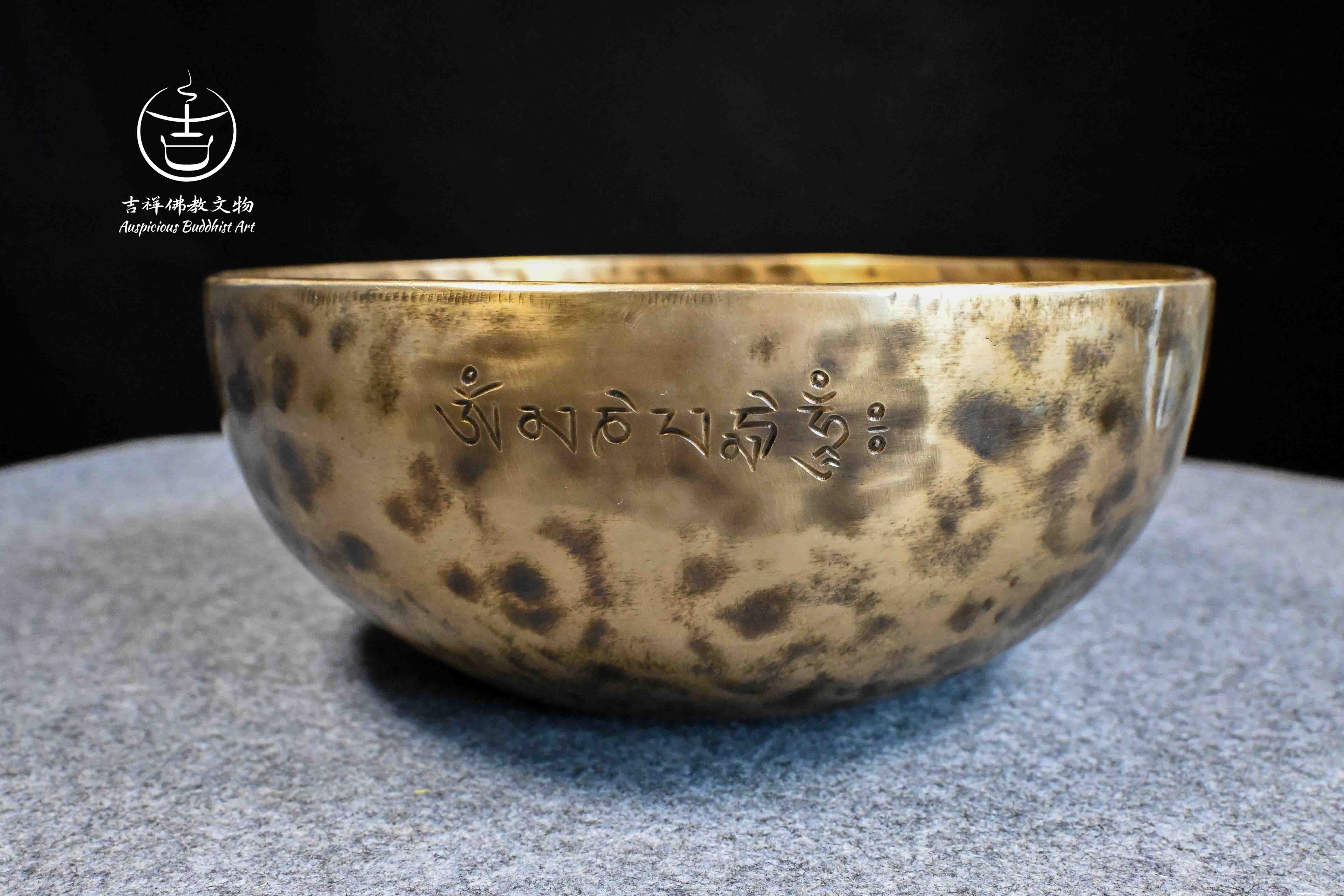 Hand made full moon singing bowl C Key yoga meditation music therapy relax