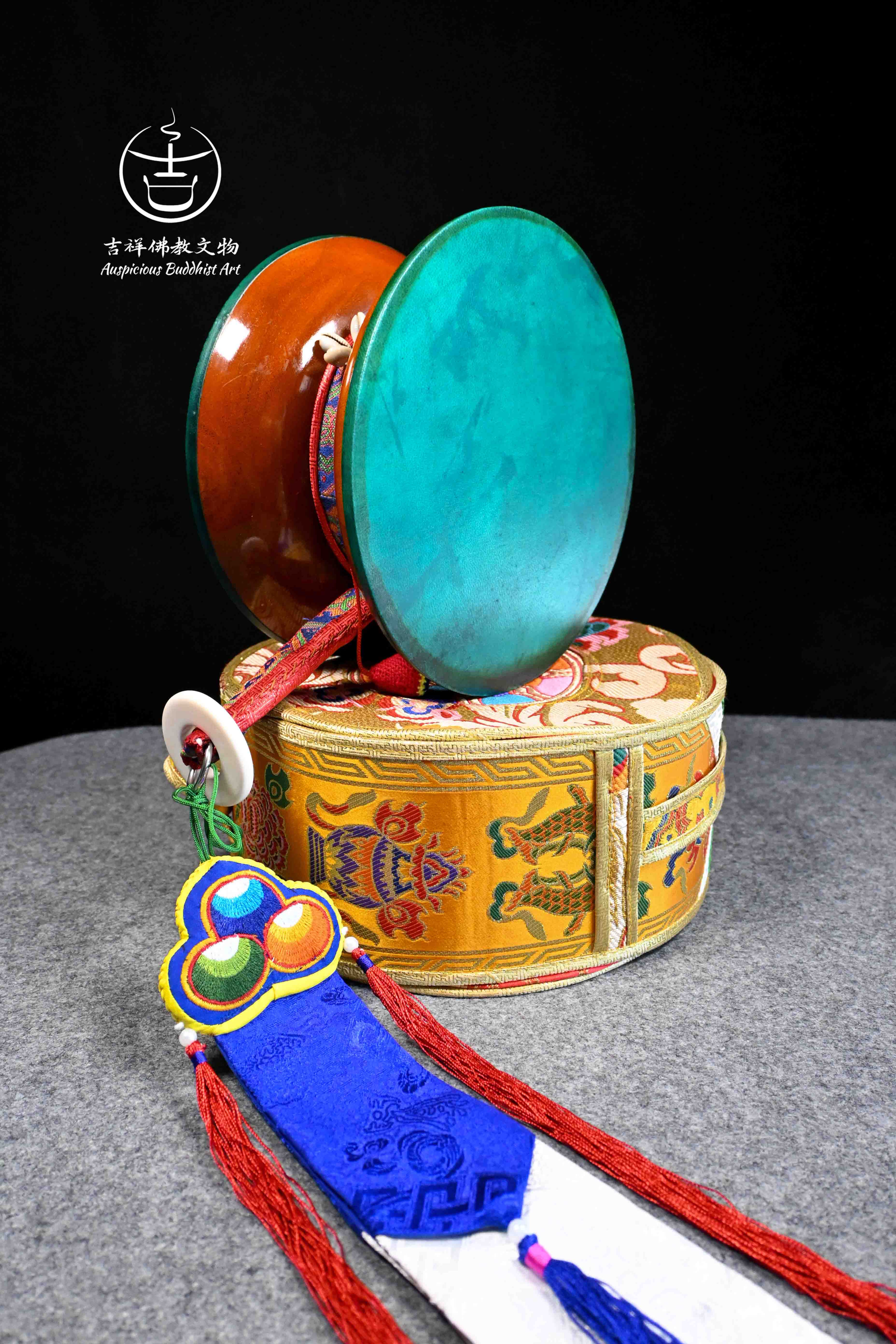 Handmade Premium Sandan Wood Chod Damaru Ritual Item