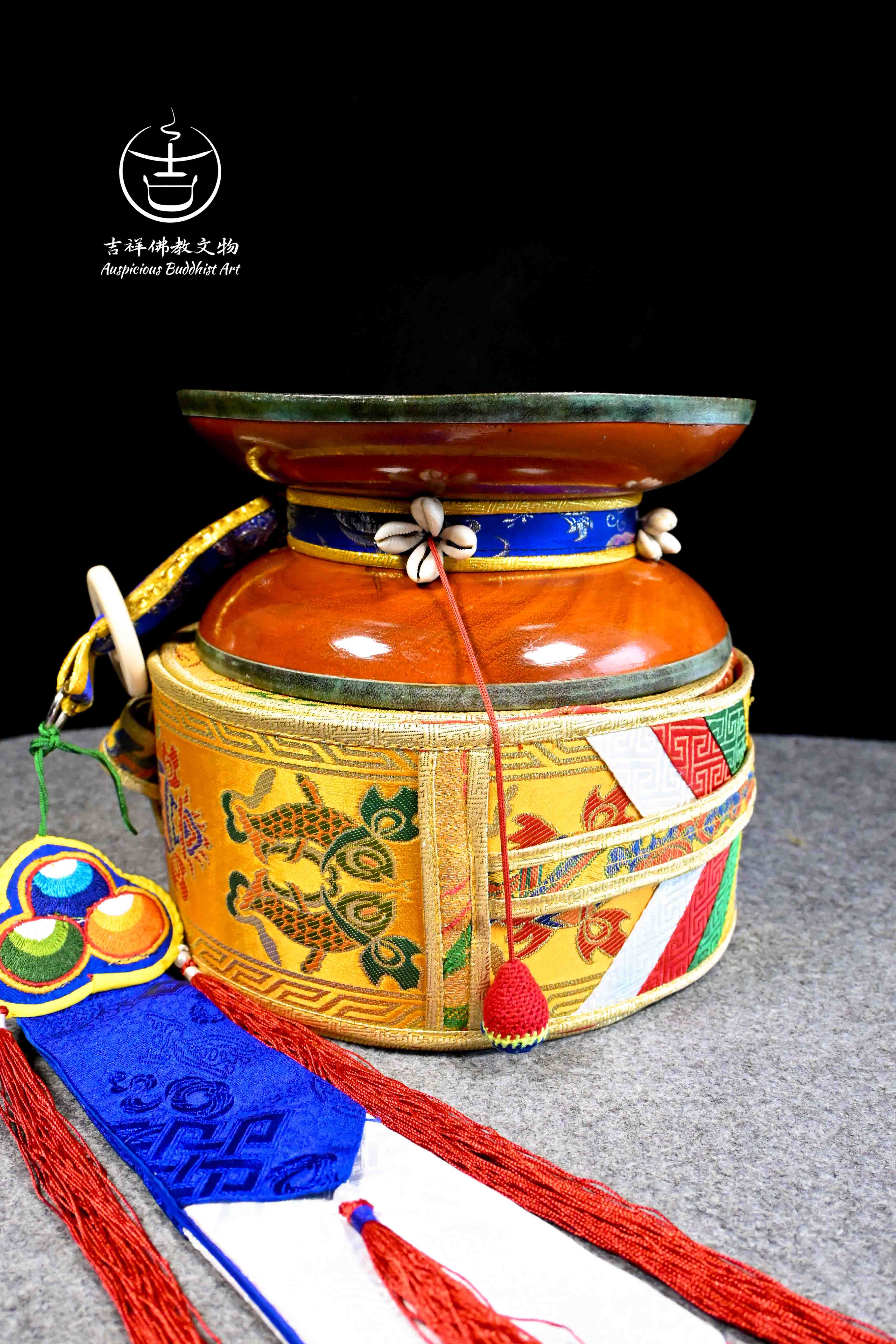 Handmade Premium Sandan Wood Chod Damaru Ritual Item