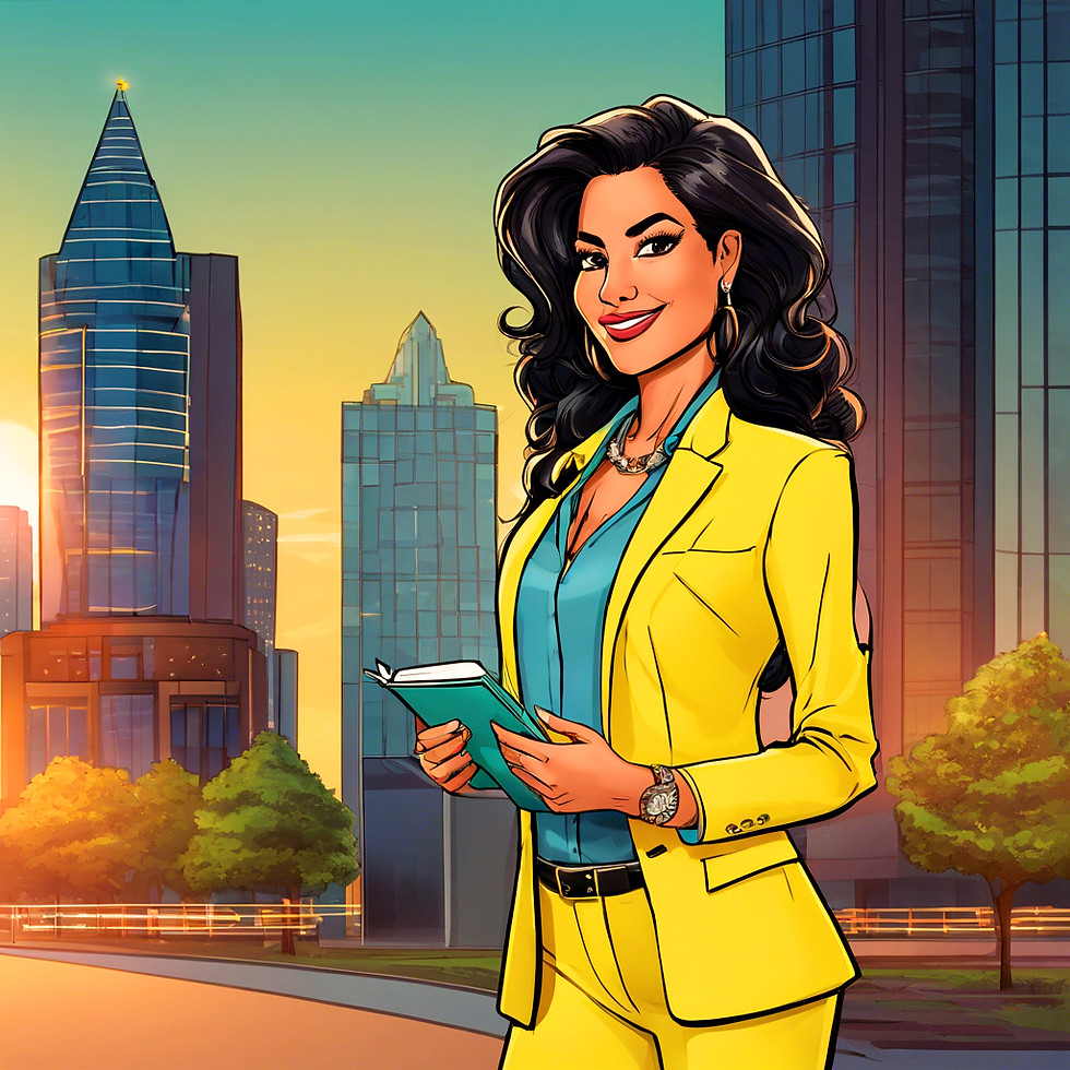 Young, attractive, tall white business woman in the city.