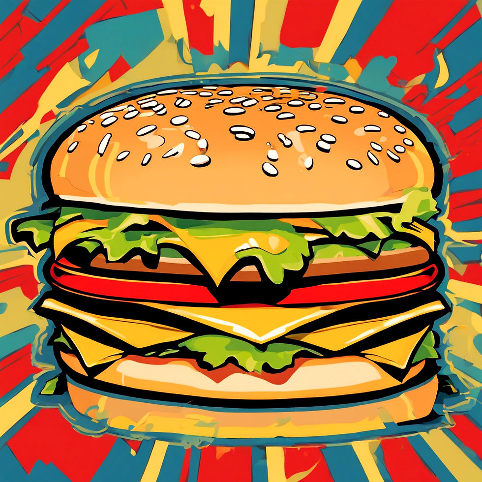 Pop art of McDonald's Big Mac