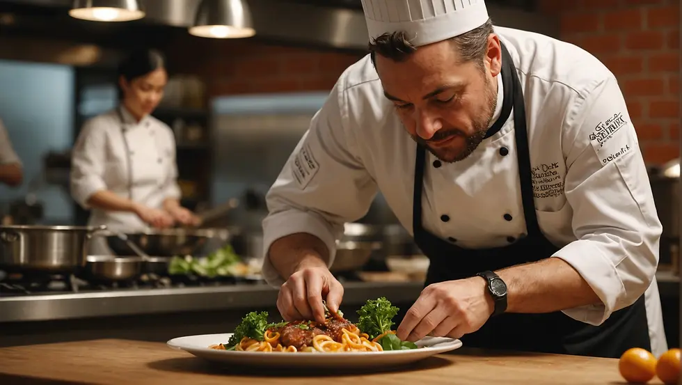 Chef preparing a meal