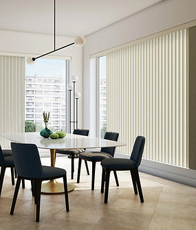 Vertical Blinds with Wand Dining