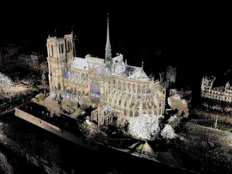 התפקיד החיוני של נתוני סריקות לייזר בשחזור קתדרלת נוטרדאם