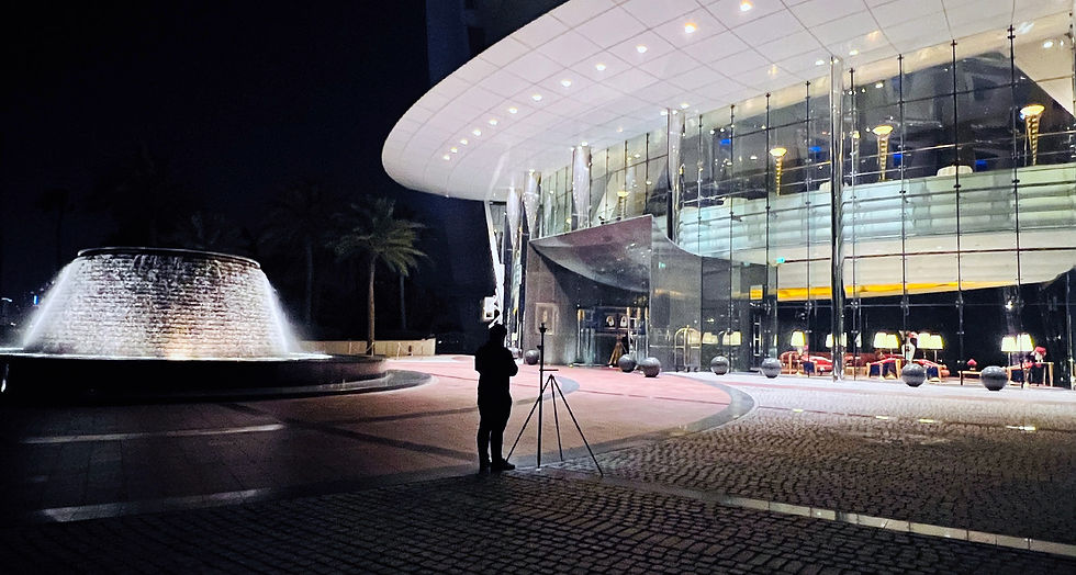 To avoid disruption to guests of this 7-Star hotel, the PRD Survey team worked between 1:00 AM and 5:00 AM. Source—PRD Survey. 