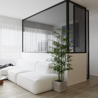 Harmonious blend of modern aesthetics and natural elements in the Balance interior design project.