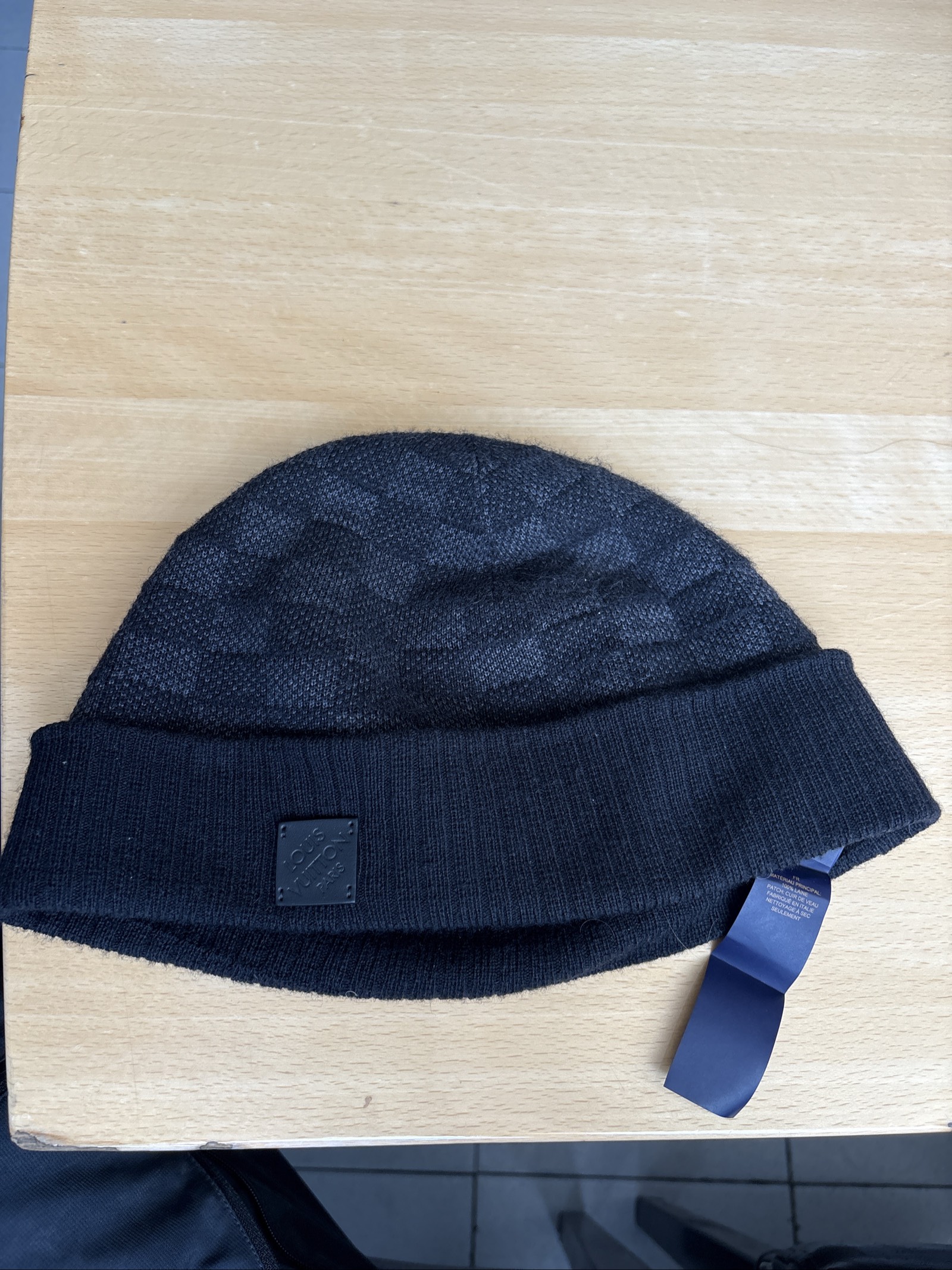 Bonnet Louis vuitton monogramme noir