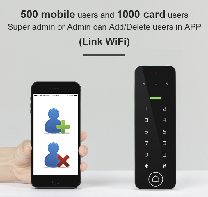 Thumbnail: A3 Tuya Smart WiFi Keypad Video Intercom Access (EM Card)