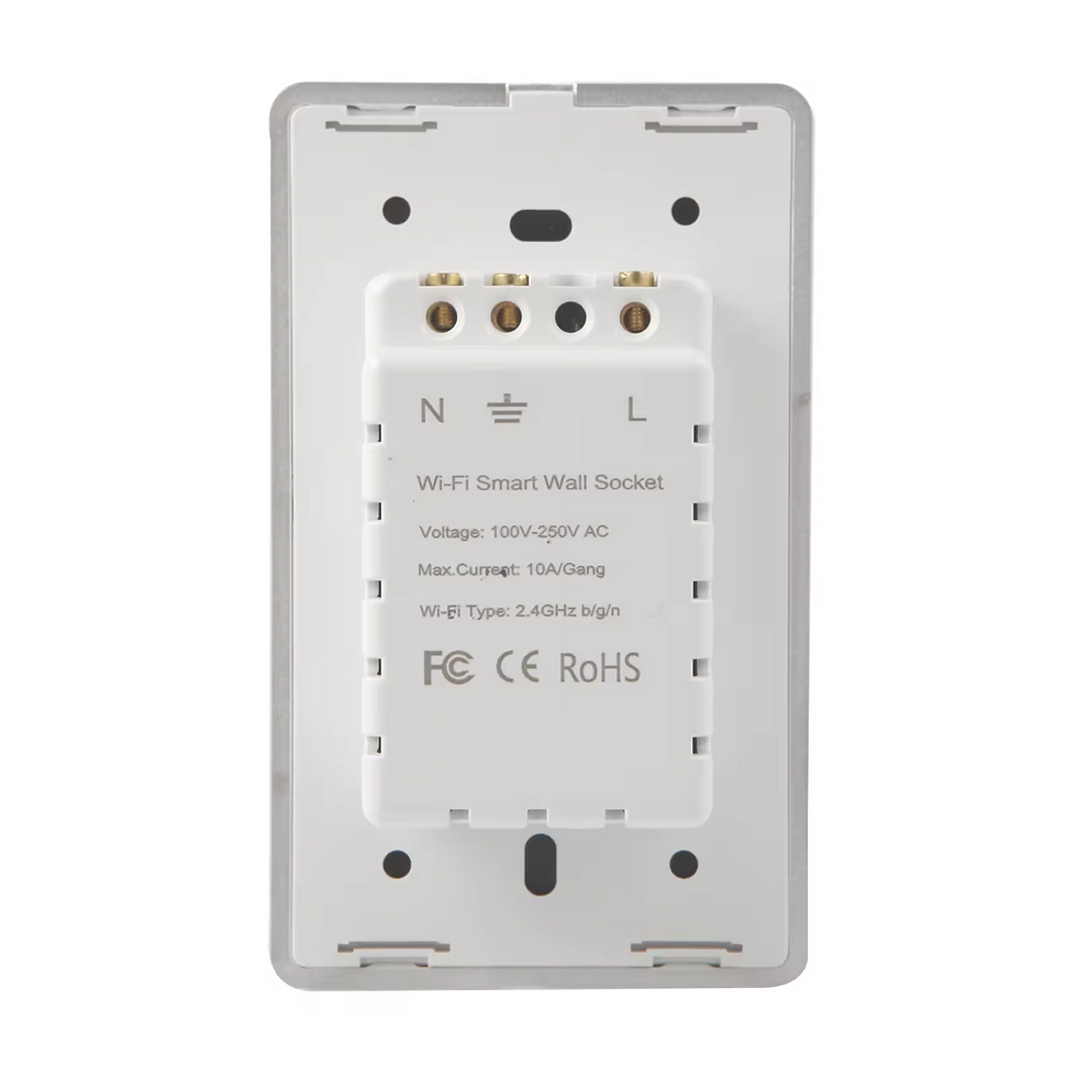 Thumbnail: Smart Wi-Fi Glass Wall Plug Outlet