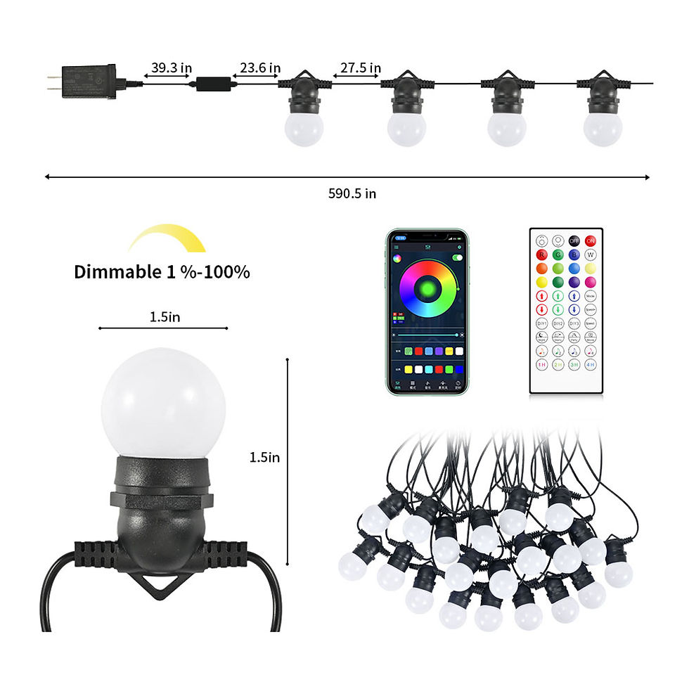 Thumbnail: Smart LED Outdoor String Lights
