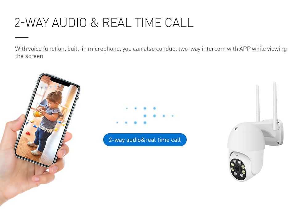 Thumbnail: Smart wifi ptz camera 2 way audio