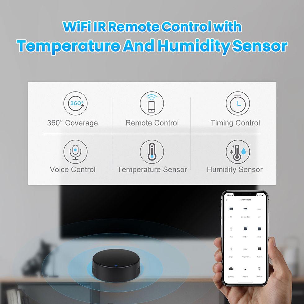 Controller Weather Remote Wi-Fi IR Remote Controller with Temperature & Humidity Sensor | Gadget.TT