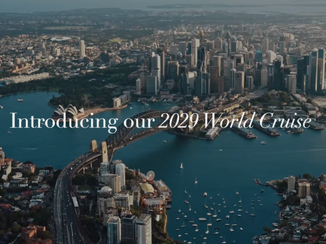 2029年ワールドクルーズ発表|世界を一周するという人生の約束