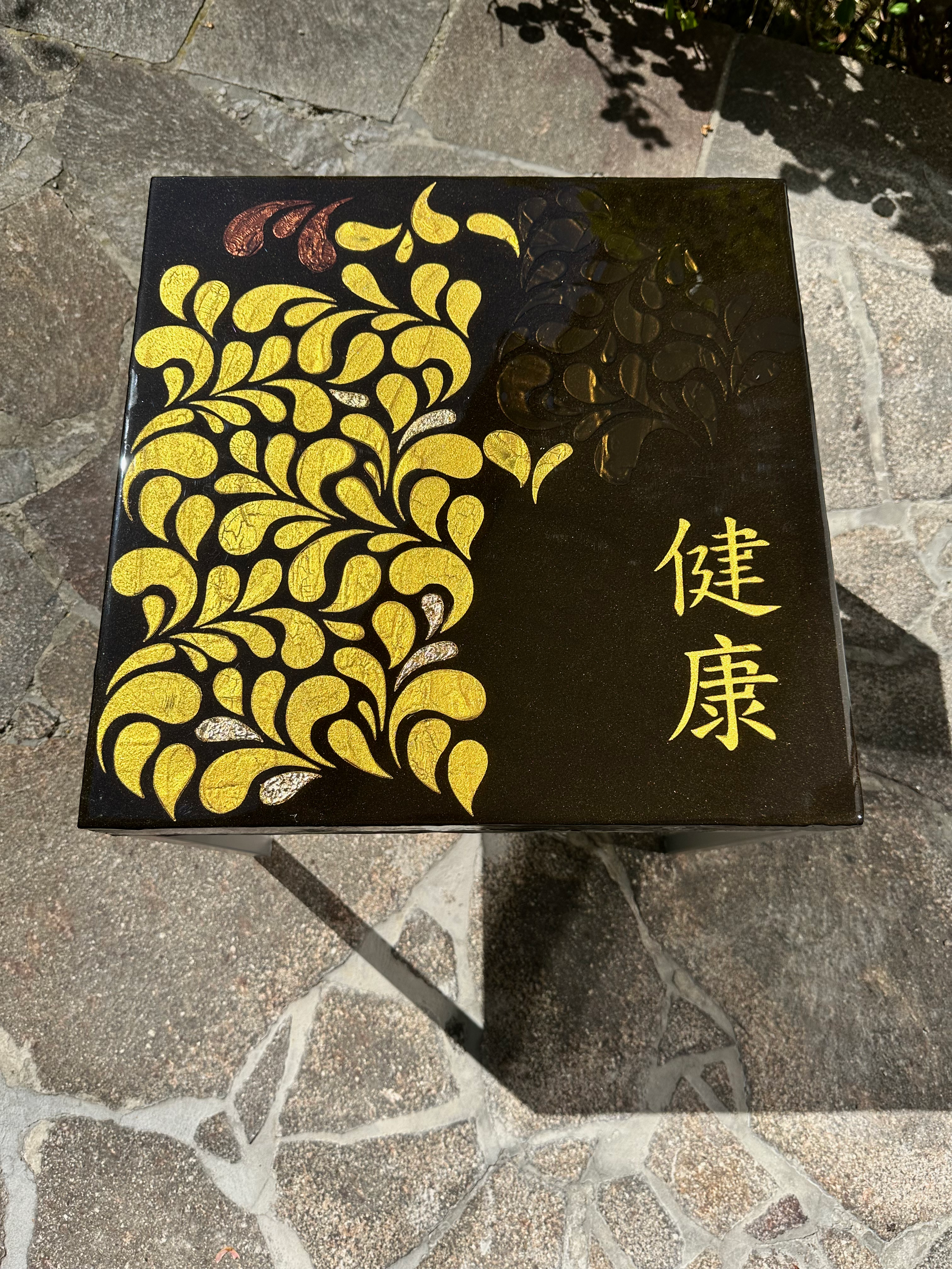 Beistelltisch asiatisches Goldblatt