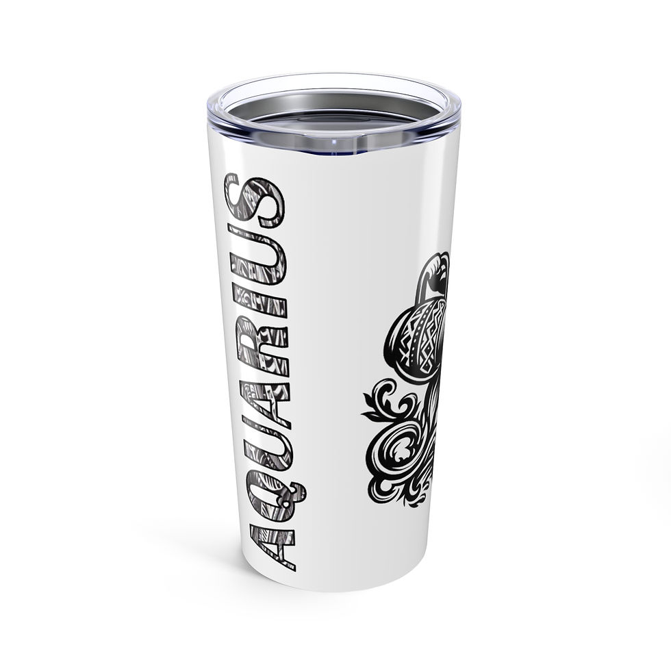 Aquarius Tattoo 20oz Tumbler | Astrology Style 