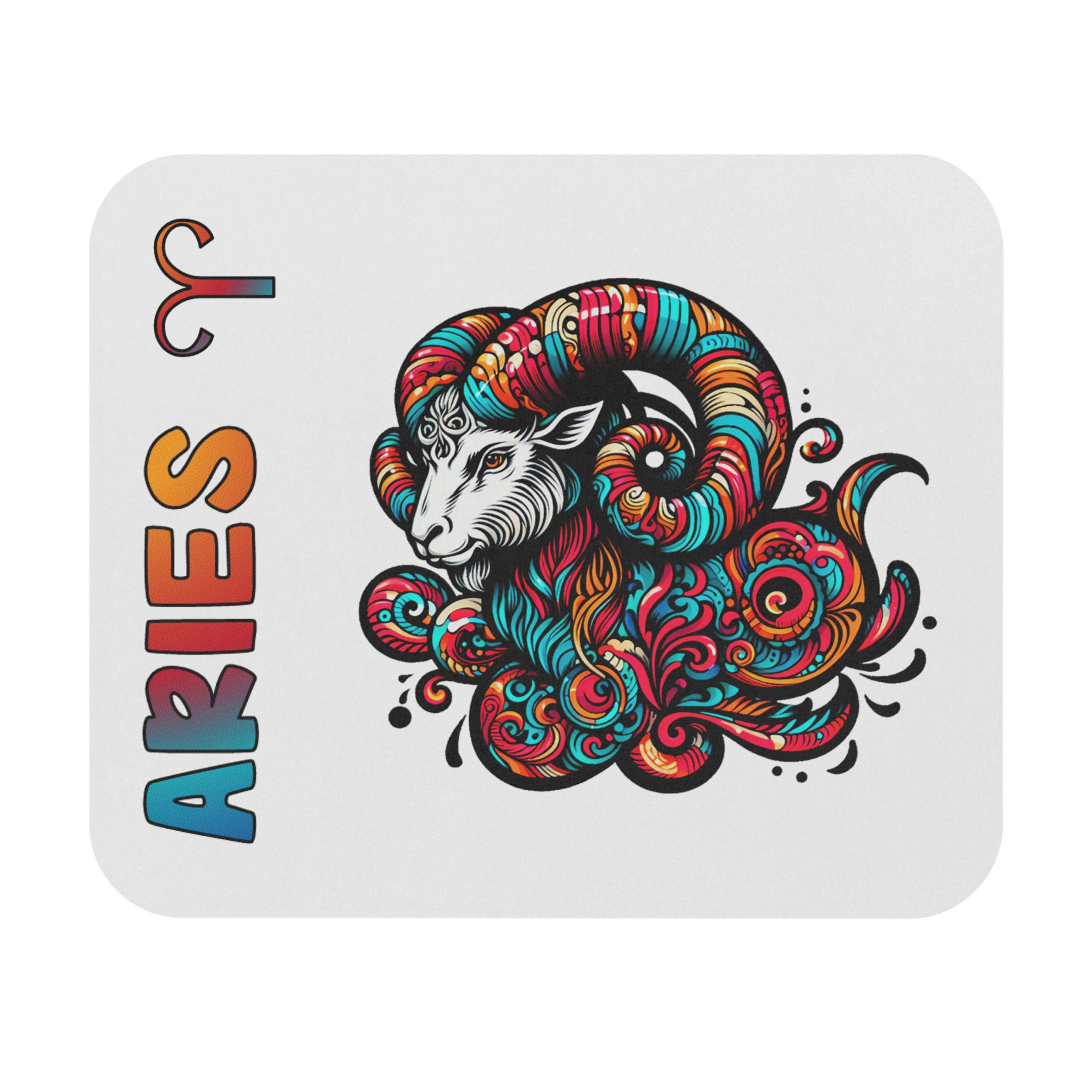 Aries Swirl Mouse Pad | Astrology Style