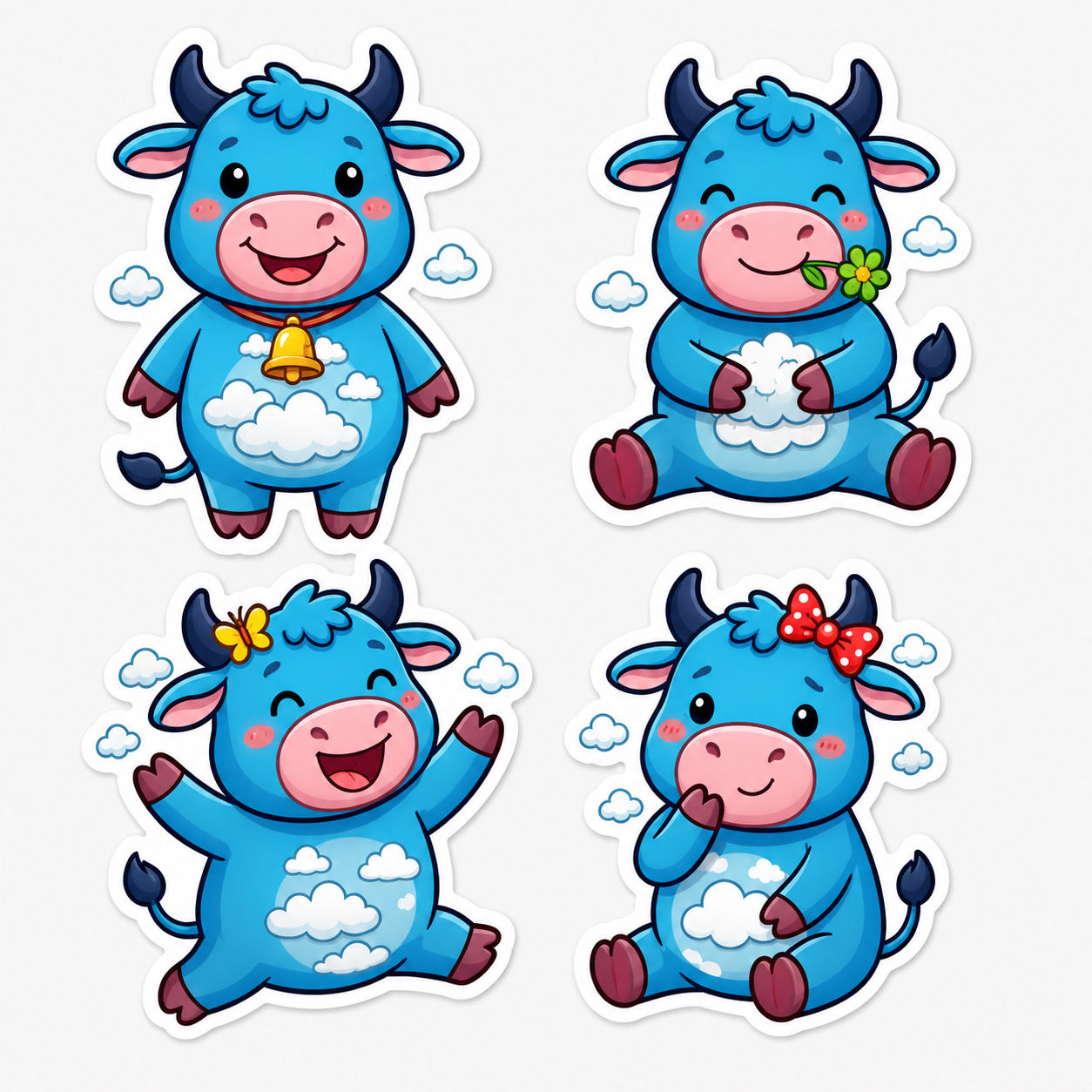 Cloudy Cow Sticker Pack