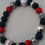 Thumbnail: Men Custom Made Sport MLB Atlanta Braves Team Beaded Bracelet