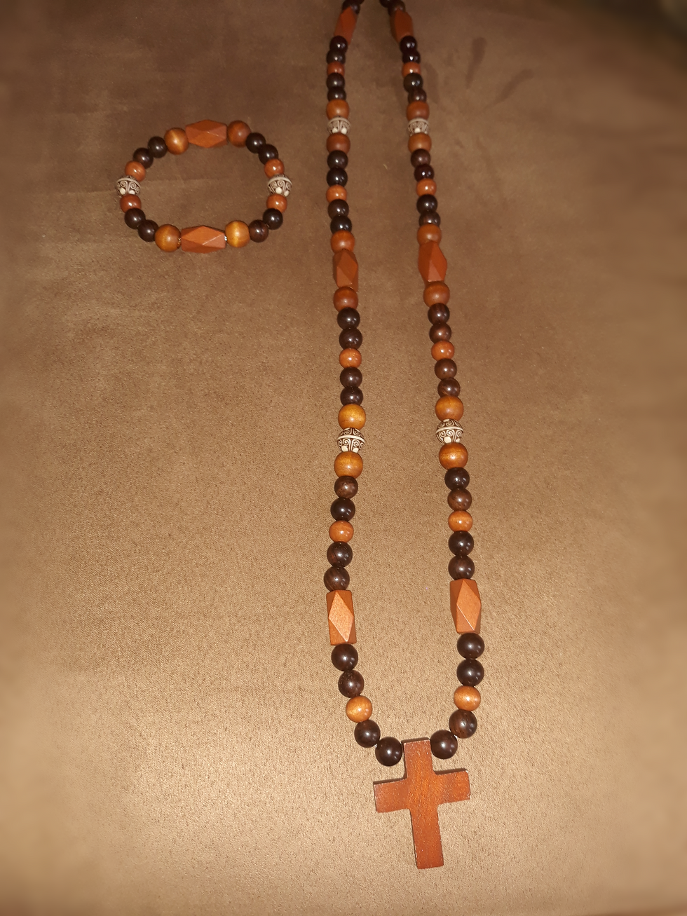 Thumbnail: Men Custom Made Bracelet/Necklace Set