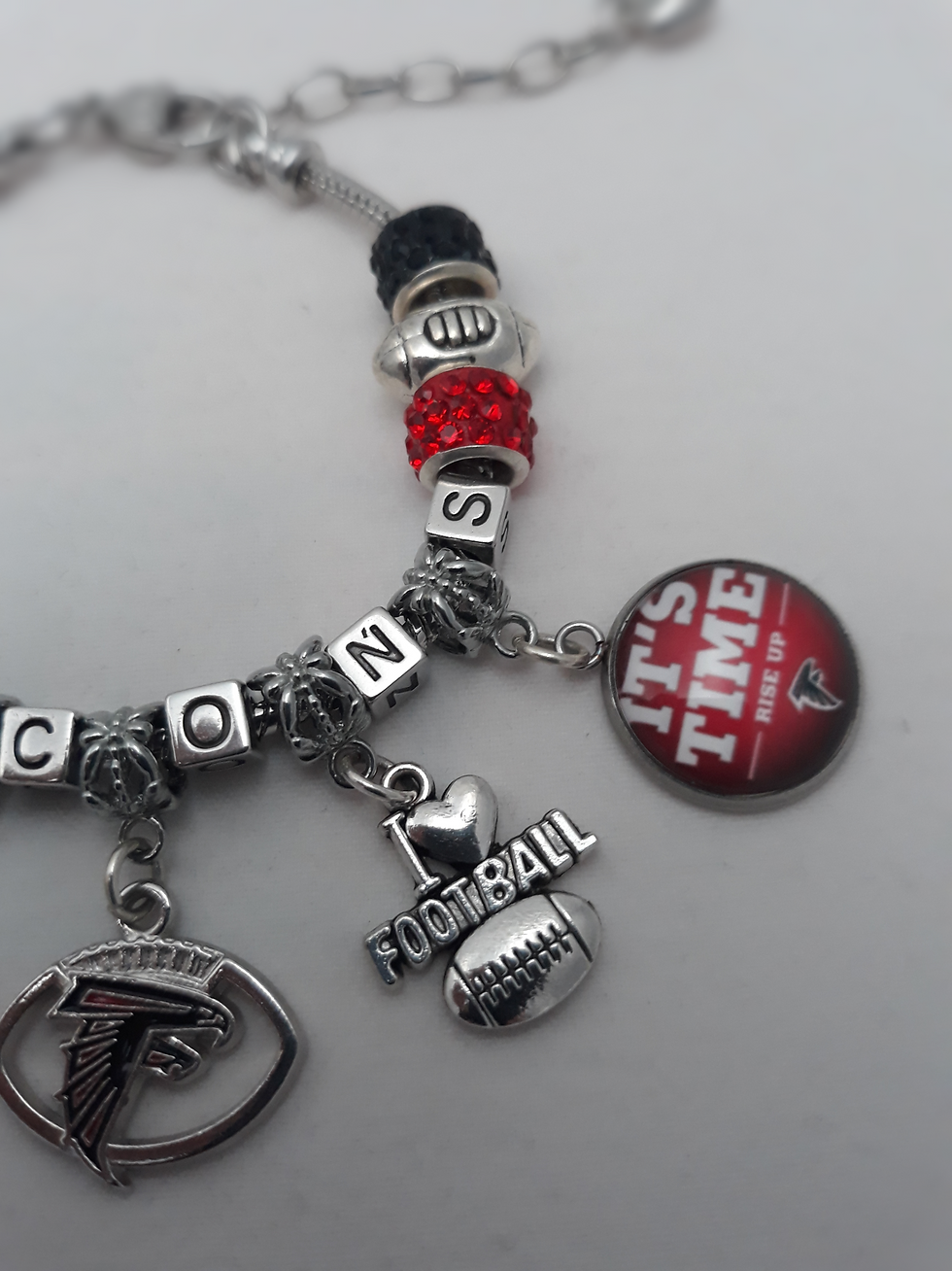 Thumbnail: Women Custom Made Sport NFL Atlanta Falcons Team Charm Bracelet
