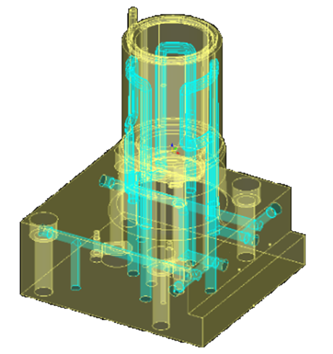 3D水管の金型の画像