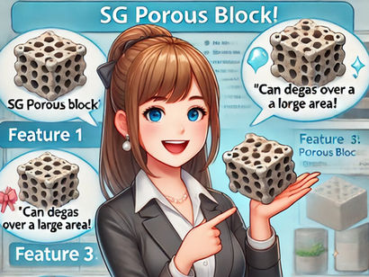 SG-POROUS (ガス抜き入れ子)販売開始