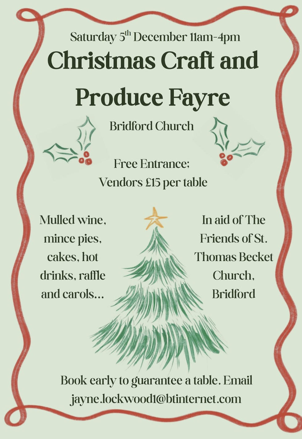 Bridford Christmas Craft and Produce Fayre