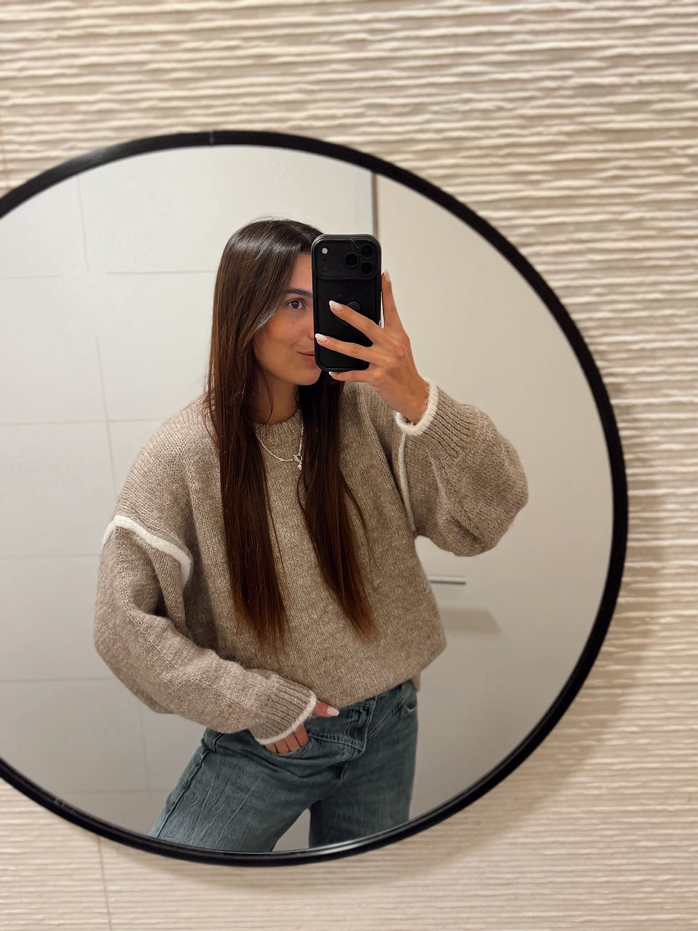 Thumbnail: SWEATER MARFIL BEIGE/vison