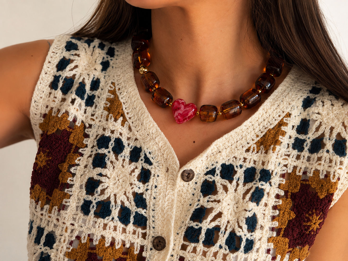 COLLAR STONE CAREY Y CORAZÓN 