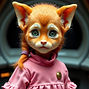 A little Caitian girl from Star Trek wit