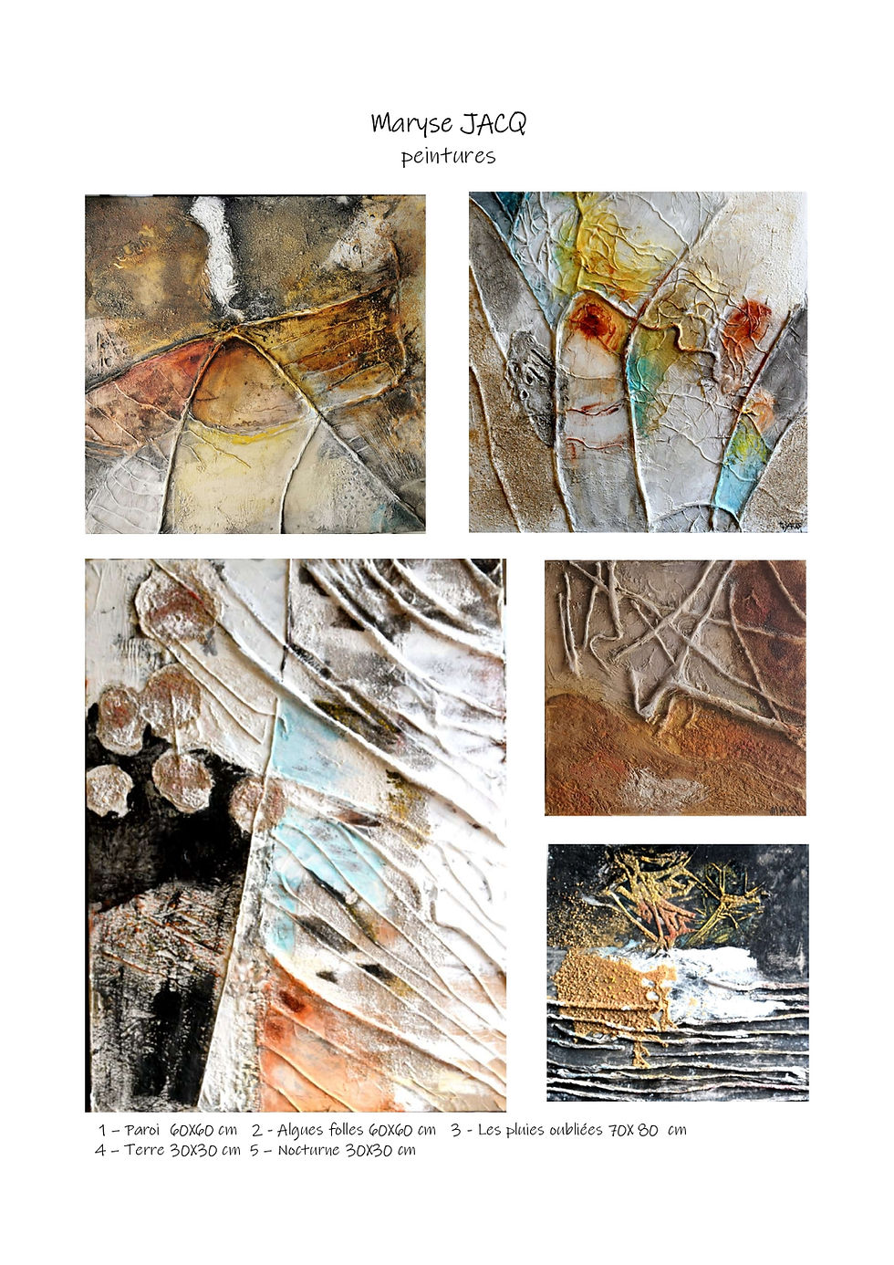 Tableaux visibles à Pontrieux à l'Atelier Perché