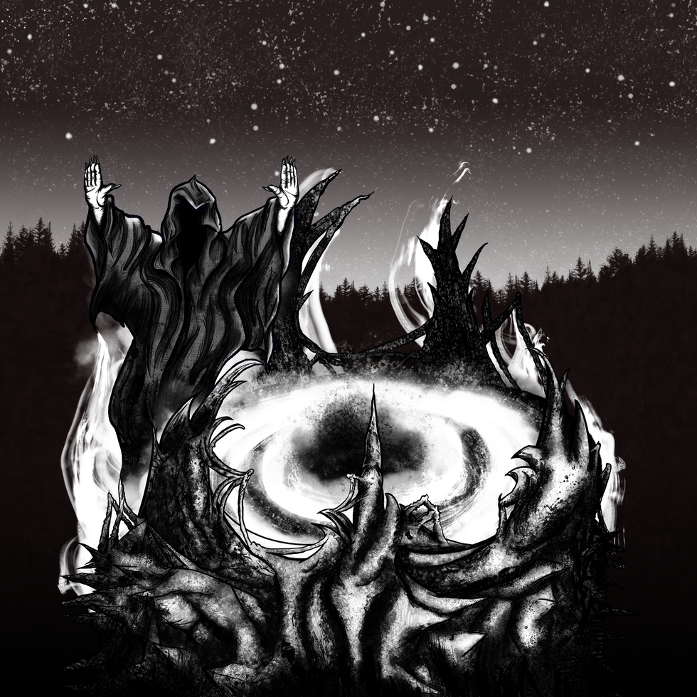 Dan Wilhelm SteelInk Midnight Descent The Summoning East Coast Heavy Metal Artwork Logo Design