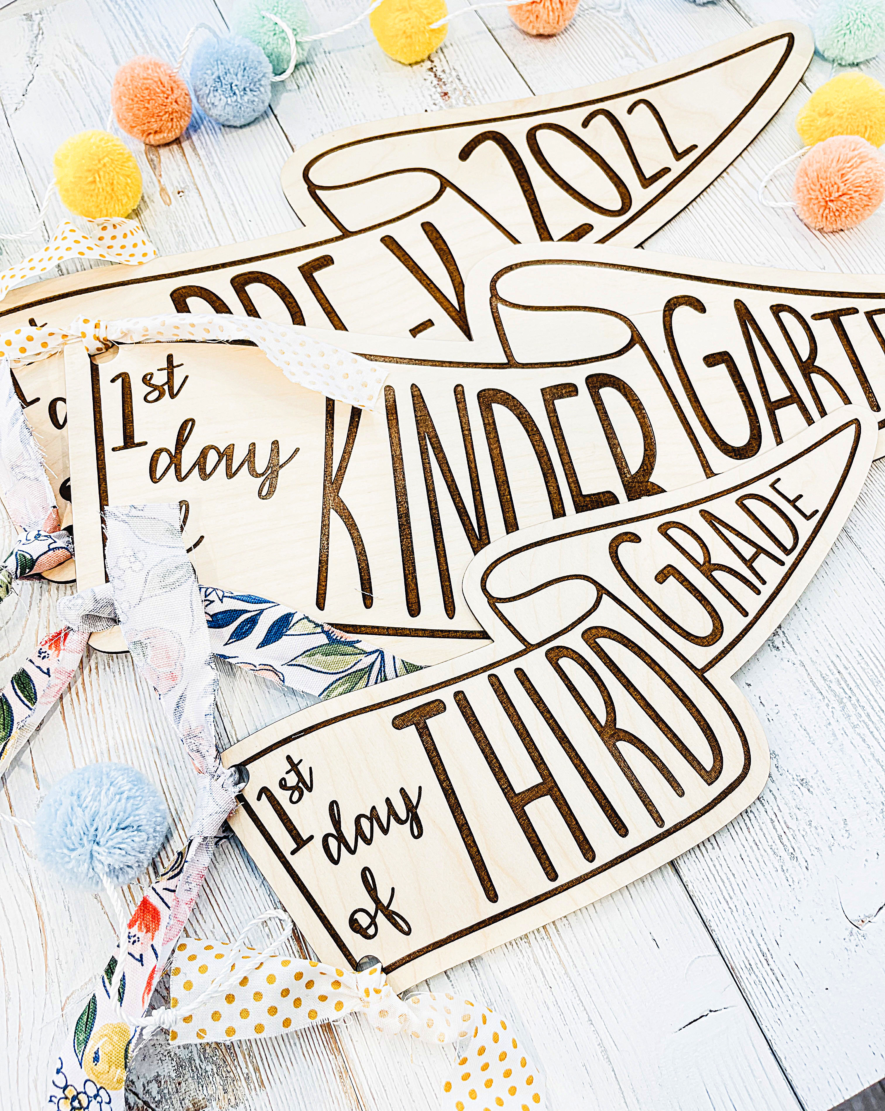 Back to School Pennant Photo Prop