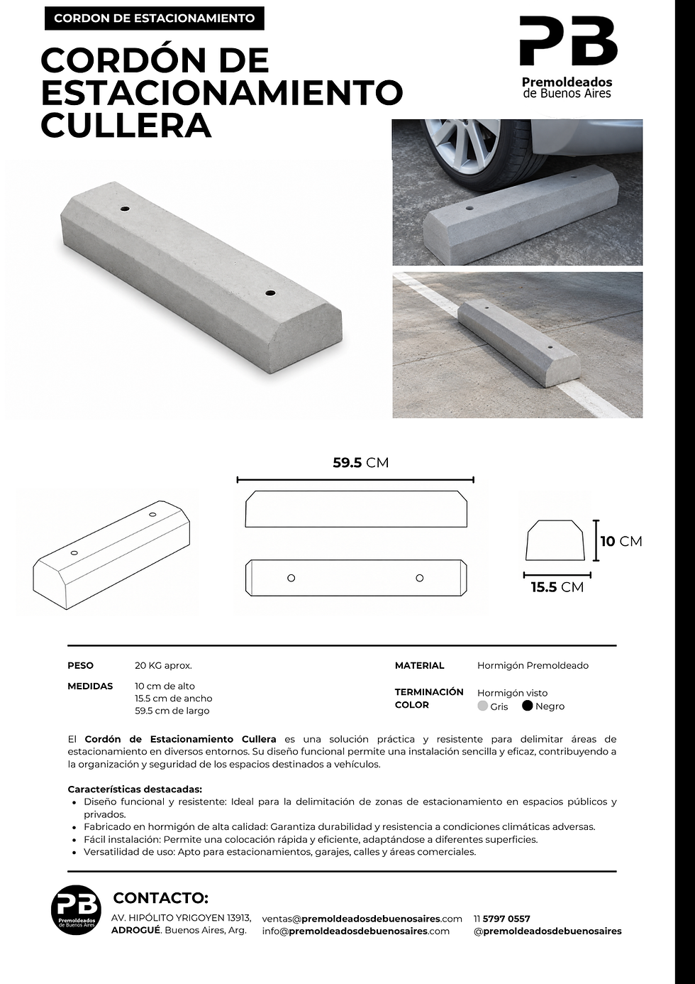 Miniatura: Cordon de estacionamiento Cullera