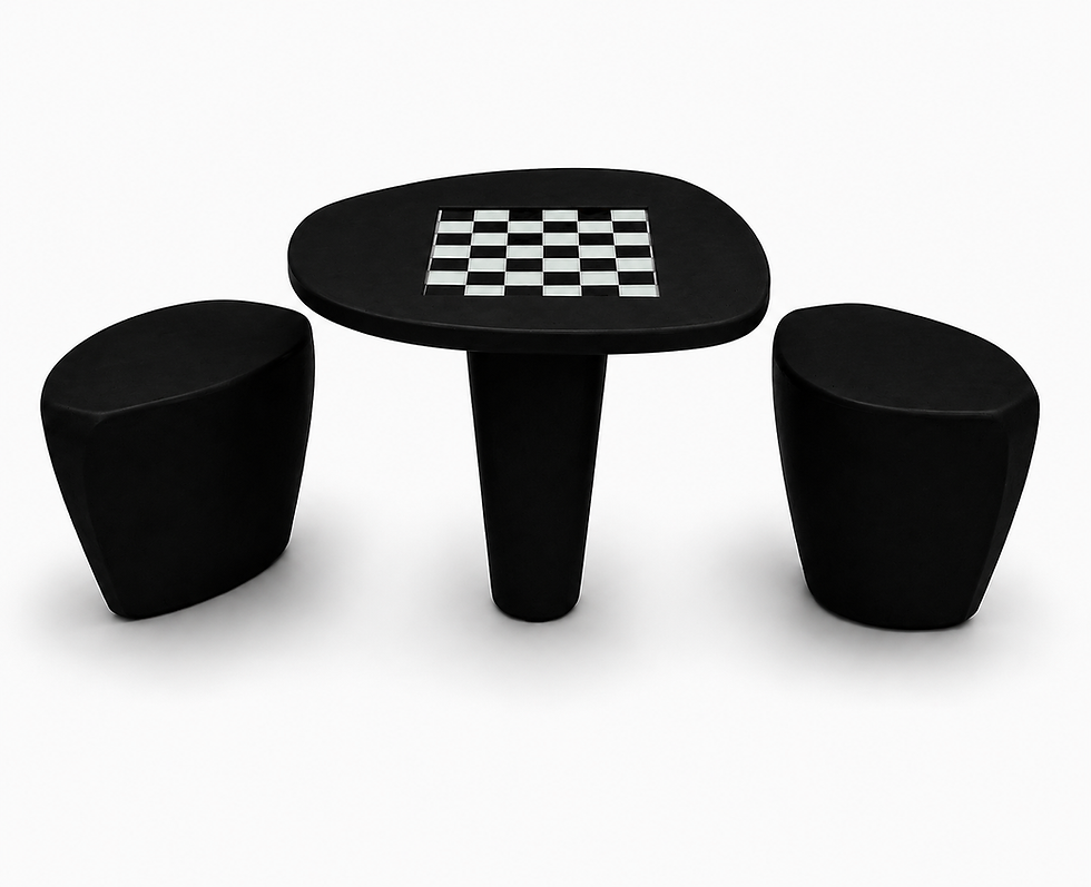 Miniatura: Conjunto Mesa Zora alta c/2 bancos